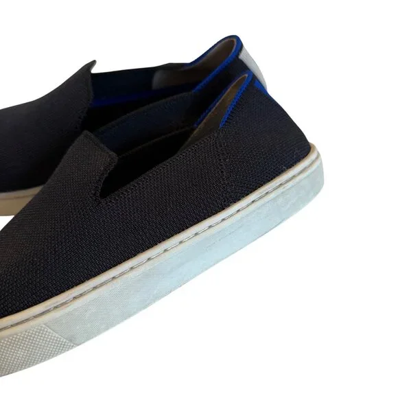 Size 5.5 Rothy's The Original Slip On Sneaker Black - Picture 6 of 11